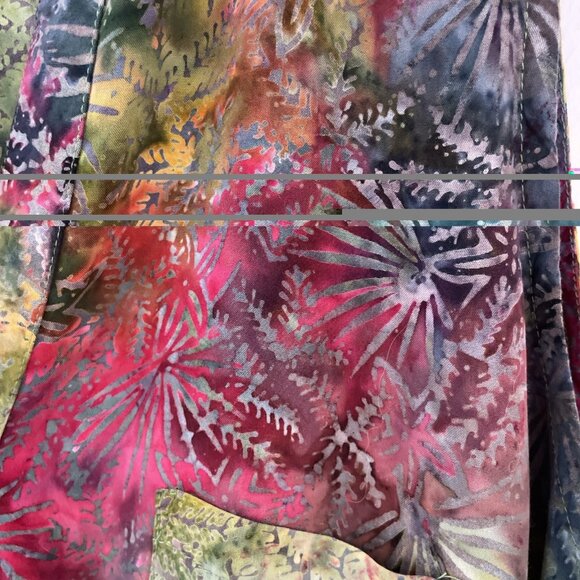 Bermuda Trapper Hawaiian Shirt Womens's Size 3X Colorful Button Up Tiki Resort - Picture 3 of 9